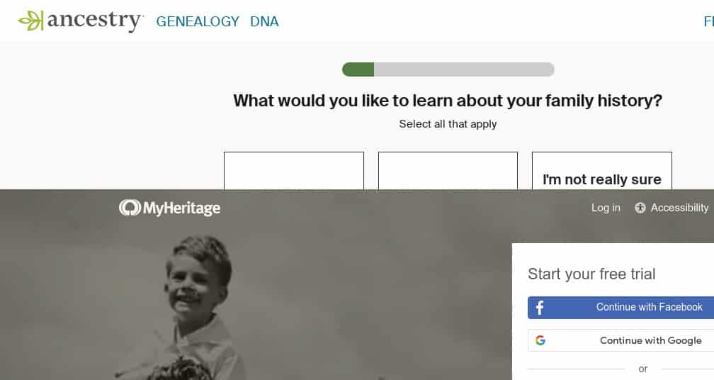 Soll ich Ancestry oder MyHeritage nutzen?